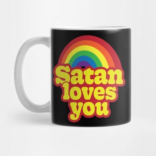 Satan Loves You! Cute funny goth Mug